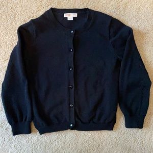 Crewcuts black cardigan size 4-5